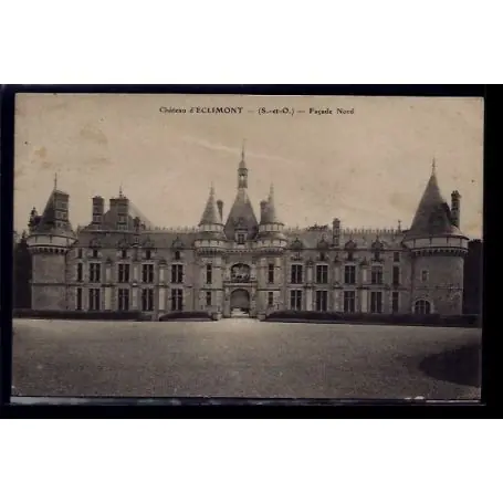 Bon Plan Carte postale 91 - Eclimont - le chateau facade Nord - Voyage - Dos divise