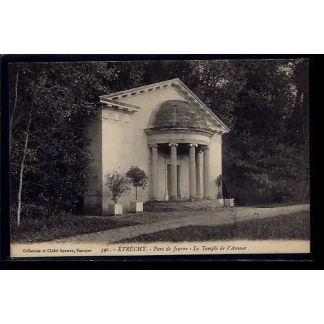 Carte postale 91 - Etrechy - Parc de Jeurre - le temple de l' Amour - Non voyage - Dos di Prix Promo