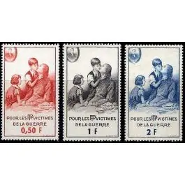 Exclusif Timbre de collection France - Bienfaisance 81 à 83