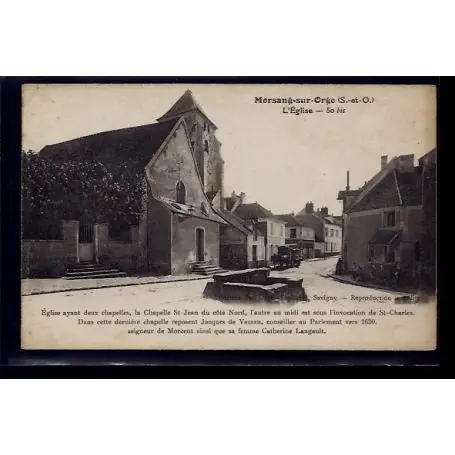 Satisfait Ou Remboursé Carte postale 91 - Morsang-sur-Orge - L' eglise - Non voyage - Dos divise