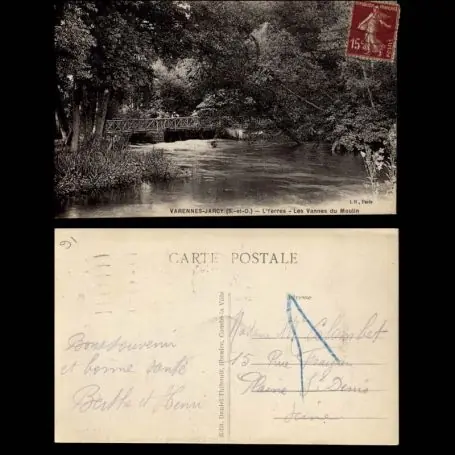 Offre Du Jour Carte postale 91 - Varennes-Jarcy - L'Yerres - Les vannes du Moulin