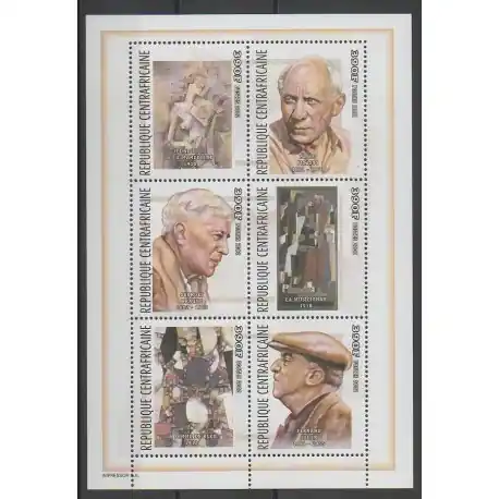 Centrafricaine (République) - 2002 - No 1785/1790 - Peinture Super Prix