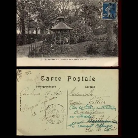 Offre Exclusive Carte postale 92 - Courbevoie - Le square de la Mairie