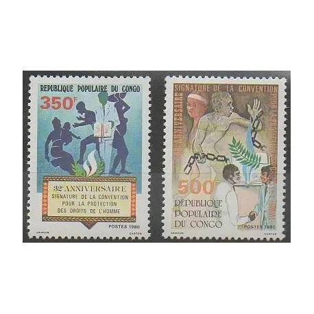 Achat Immédiat Congo (République du) - 1980 - No 579/580 - Histoire