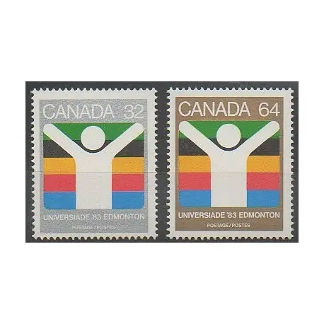 Canada - 1983 - No 849/850 - Sports divers Expédié Aujourd’hui