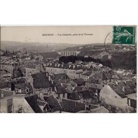 Livraison Gratuite Carte postale 92 - Meudon - Vue generale prise de la terrasse - Voyage - Dos divise