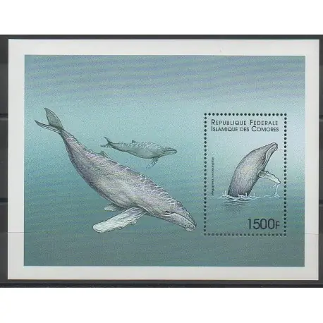 Produit De Marque Comores - 1999 - No BF86B - Animaux marins - Mammifères