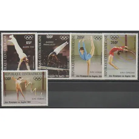 Acheter En Ligne Centrafricaine (République) - 1984 - No PA298/PA302 - Jeux Olympiques d'été