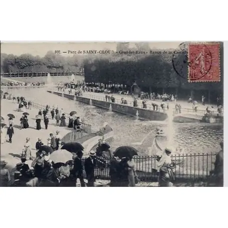 Carte postale 92 - Saint cloud - Parc de saint cloud - Grandes eaux - Bassin de la cascade - Produit De Marque