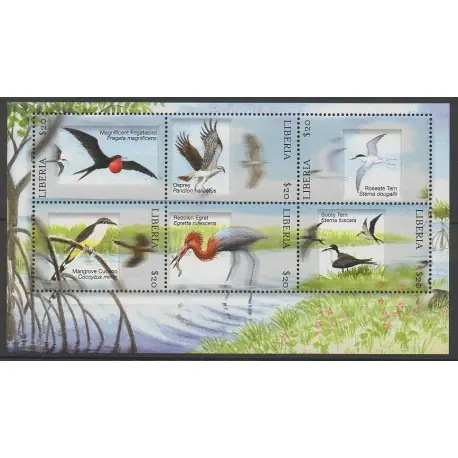 Affaire À Saisir Liberia - 2001 - No 3453/3458 - Oiseaux