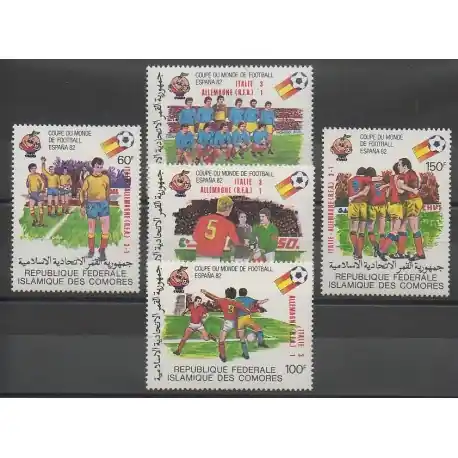 Achetez Aujourd’hui Comores - 1982 - No 373/377 - Coupe du monde de football