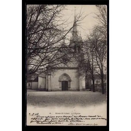 Carte postale 94 - Boissy-St-Leger - L' eglise - Voyage - Dos non divise Livraison Express