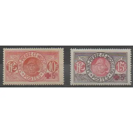 Achat Immédiat Saint-Pierre et Miquelon - 1915 - No 105/106