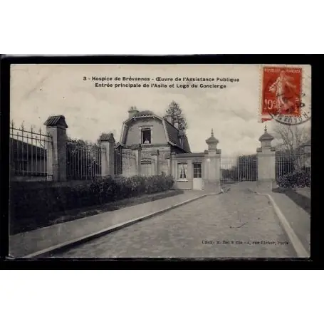 Carte postale 94 - Brevannes - Hospice - Oeuvre de l' assistance Publique - Entree Princi Must-Have