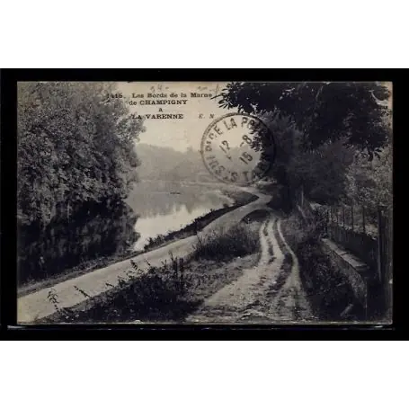 Must-Have Carte postale 94 - De Champigny a La Varenne - les bords de la Marne - Voyage - Dos divis