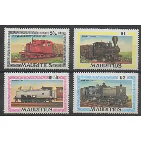 Maurice - 1979 - No 483/486 - Chemins de fer Seulement Aujourd’hui