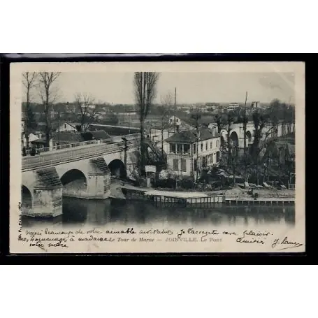 Carte postale 94 - Joinvill-le-Pont - Le tour de Marne - Voyage - Dos non divise Acheter En Ligne