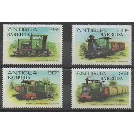 Barbuda - 1981 - No 503/506 - Chemins de fer Prix Promo