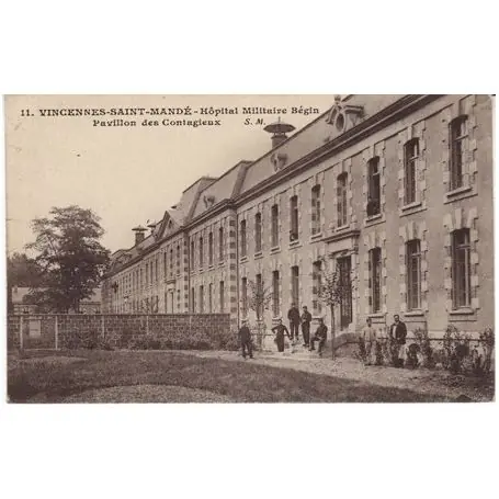 Carte postale 94 - Vincennes-St. Mande - Hopital militaire Nouvelle Collection