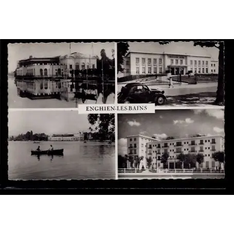 Prix Réduit Carte postale 95 - Enghien-les-Bains - 4 vues de la ville : le casino - l' etablissement