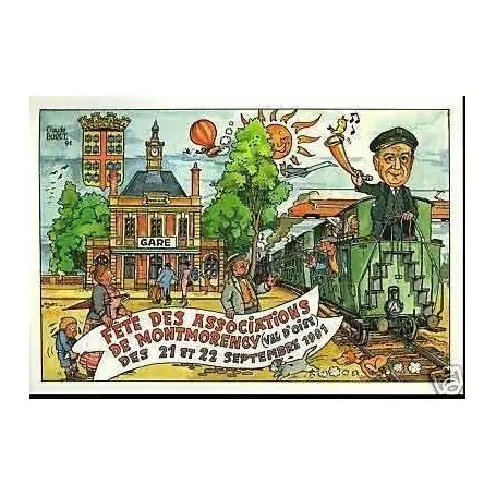 Top Vente Carte postale 95 - Fetes des Associations - Montmorency - Train-Gare