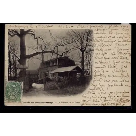 Carte postale 95 - Foret de Montmorency - le bouquet de la Vallee - Voyage - Dos non divi Nouvel Arrivage