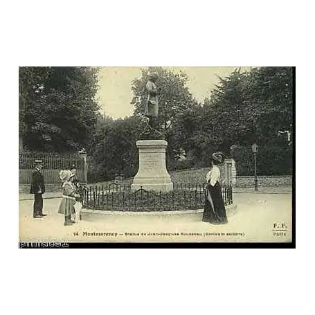 Réduction Carte postale 95 - Montmorency - Statue de J.J. Rousseau
