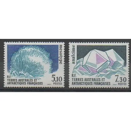 Top Vente TAAF - 1989 - No 144/145 - Minéraux - Pierres précieuses