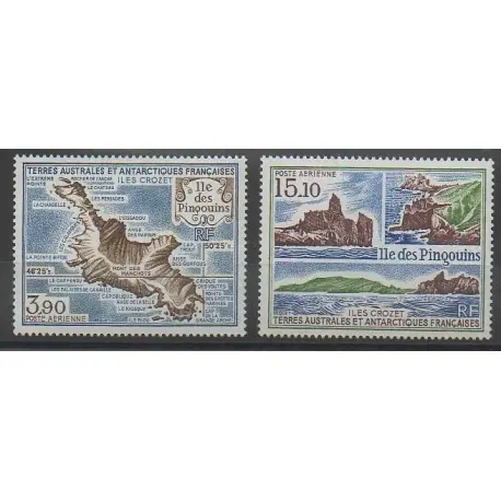 Offre Spéciale TAAF - Poste aérienne - 1988 - No PA100/PA101 - Régions polaires