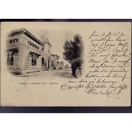 Algerie - 1899 - Biskra - L'hotel de ville - Dos non divise Dernière Chance