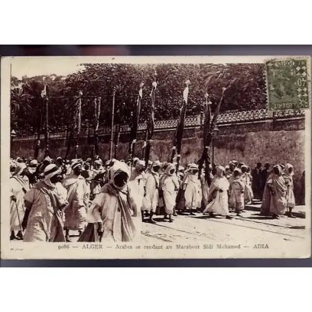 Algerie - Alger - Arabes se rendant au Marabout Sidi Mohamed Promotion Saisonnière