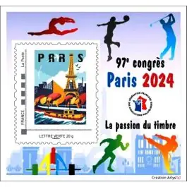 Timbre de collection France - Bloc FFAP 23 - Paris-Philex 2024 Artisanat