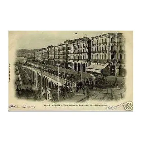 Algerie - Alger - Le boulevard de la republique Vente Flash
