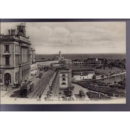 Algerie - Alger - LE boulevard de la republique - Tramway Offre Limitée