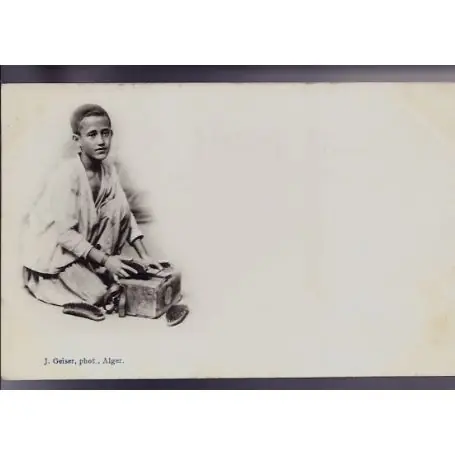 Algerie - Alger - Le petit cireur de chassures - Edition J. Geiser - Dos non divise - TTBE Édition Limitée