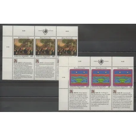 Meilleur Choix Nations Unies (ONU - Vienne) - 1993 - No 166/171 - Droits de l'Homme