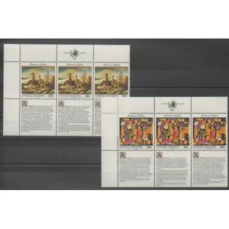 Meilleure Qualité Nations Unies (ONU - New-York) - 1993 - No 635/640 - Droits de l'Homme