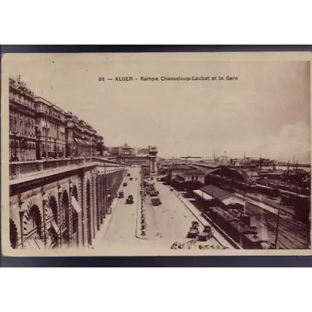 Livraison Express Algerie - Alger - Rampe Chasseloup - Laubat et la gare - Trains