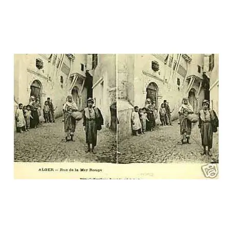 Algerie - Alger - Rue de la mer rouge - Stereoscopique Meilleure Vente