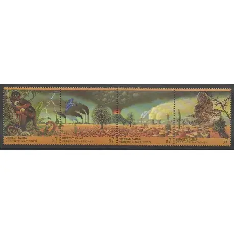 Livraison Mondiale Nations Unies (ONU - Vienne) - 1993 - No 176/179 - Environnement