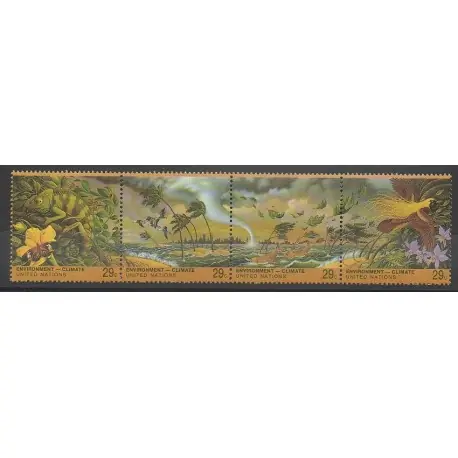 Pas Cher Nations Unies (ONU - New-York) - 1993 - No 645/648 - Environnement