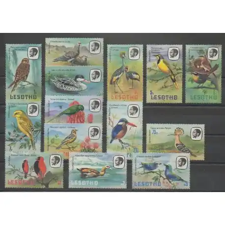 Lesotho - 1981 - No 442/455 - Oiseaux Premium
