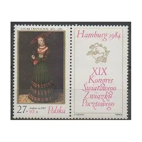 Pologne - 1984 - No 2732 - Peinture Solde