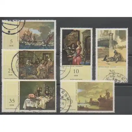 Quantité Limitée Allemagne orientale (RDA) - 1982 - No 2375/2380 - Peinture - Oblitéré