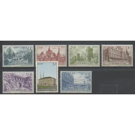 Quantité Limitée Luxembourg - 1963 - No 625/631 - Monuments