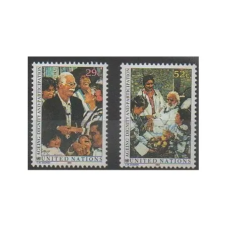 Nations Unies (ONU - New-York) - 1993 - No 626/627 - Santé ou Croix-Rouge Vente Directe