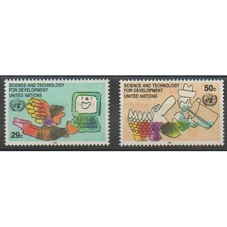 Prix Réduit Nations Unies (ONU - New-York) - 1992 - No 615/616 - Sciences et Techniques