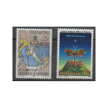 Nations Unies (ONU - New-York) - 1989 - No 545/546 Authentique