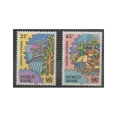 Livraison Gratuite Nations Unies (ONU - New-York) - 1989 - No 539/540