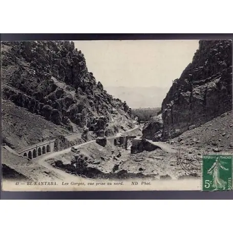 Livraison Gratuite Algerie - El-Kantara - Les gorges vue prise au nord - 1913